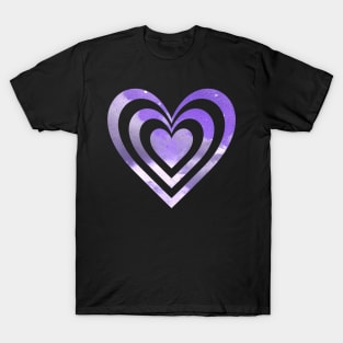 Pink Sky Heart Shape T-Shirt